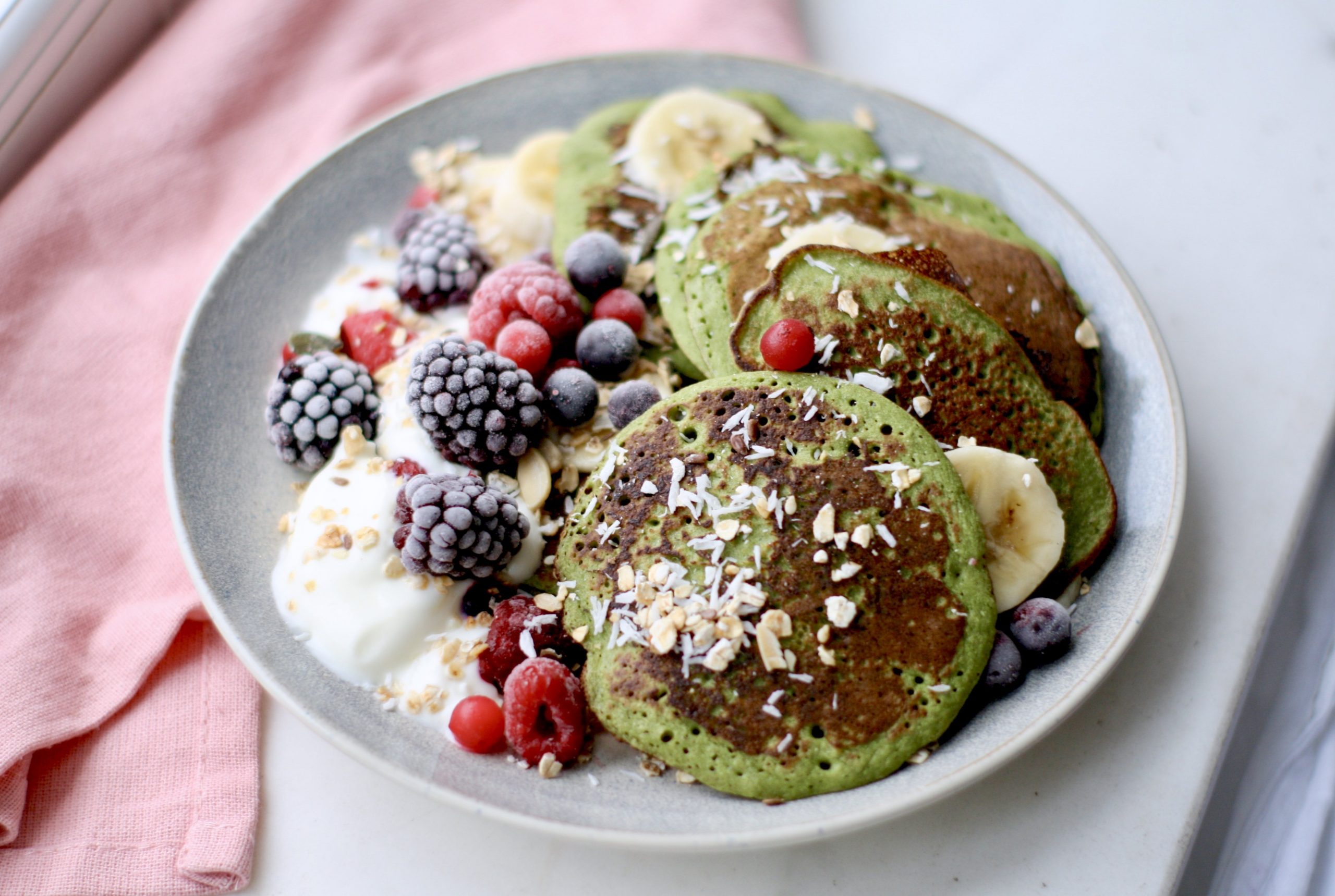Spinach & Banana Pancakes Sarah Malcolm
